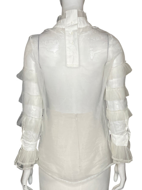 Blusa Via Vai Vuelos lazo Blanco - Talla S