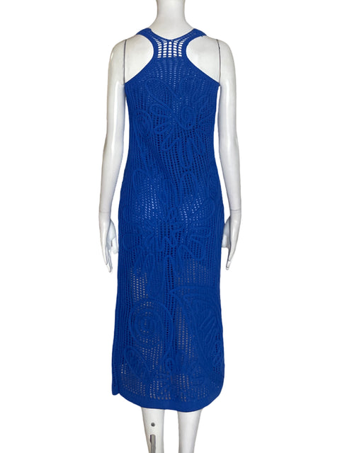 Vestido Tesoro Tps de Algodón Punto Maxi Azul - Talla S