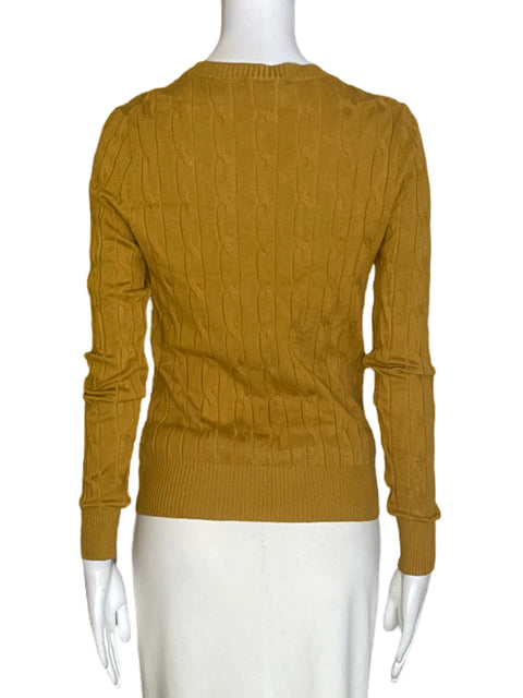 Blusa Cielo de Viscosa Puntos Manga larga Marrón - Talla S