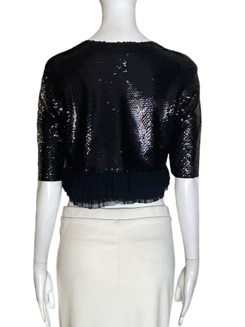 Blusa Bcbg Manga corta Negro - Talla S
