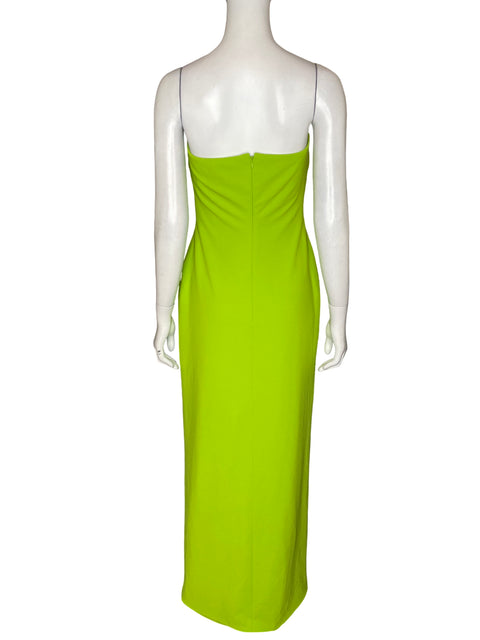 Vestido Solace London Strapless Maxi Verde - Talla M