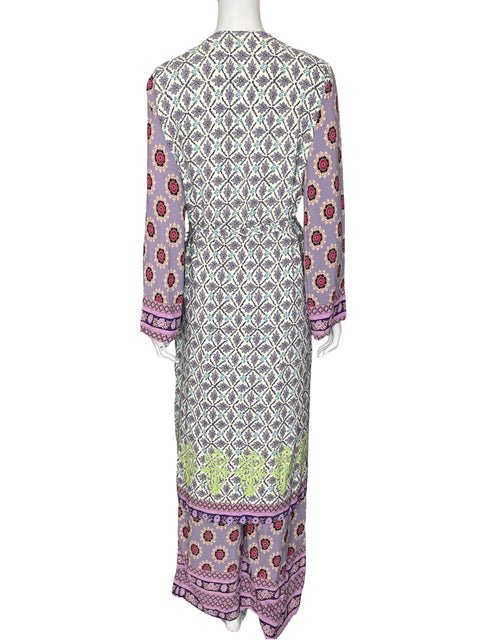 Conjunto Fame de Viscosa Estampado Floral Morado - Talla M