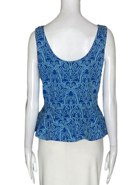 Blusa Bebe de Algodón Estampado Tiras Azul - Talla L