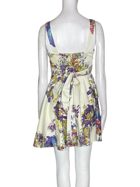 Vestido Ixia Estampado Tiras Blanco - Talla S