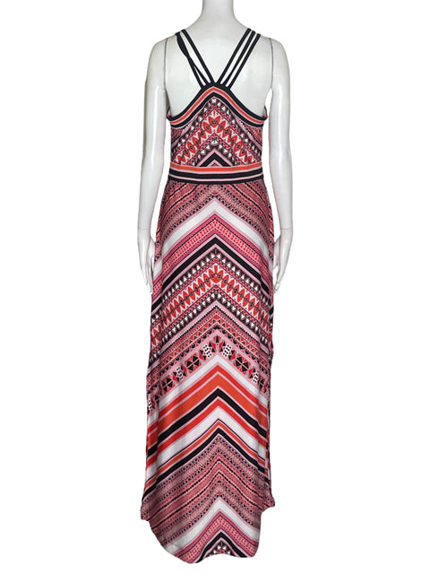 Vestido Trulli Rayas Tiras Rosado - Talla S
