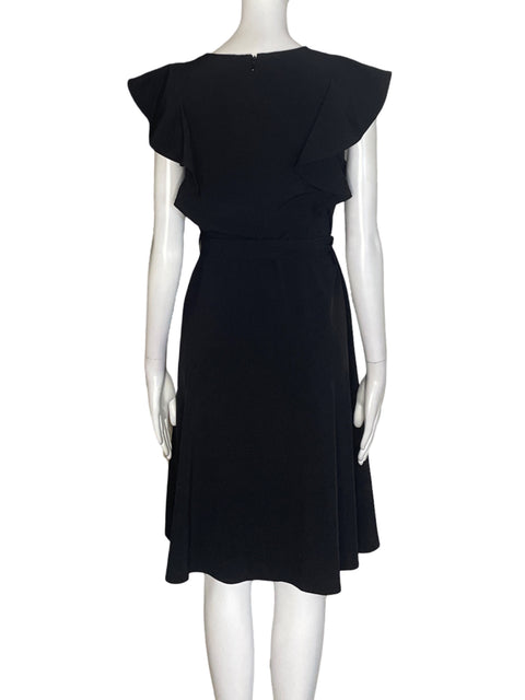 Vestido Calvin Klein Midi Liso Negro - Talla 6
