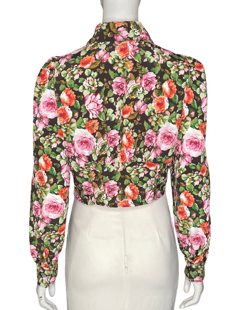 Blusa Clp Estampado Floral Verde - Talla M