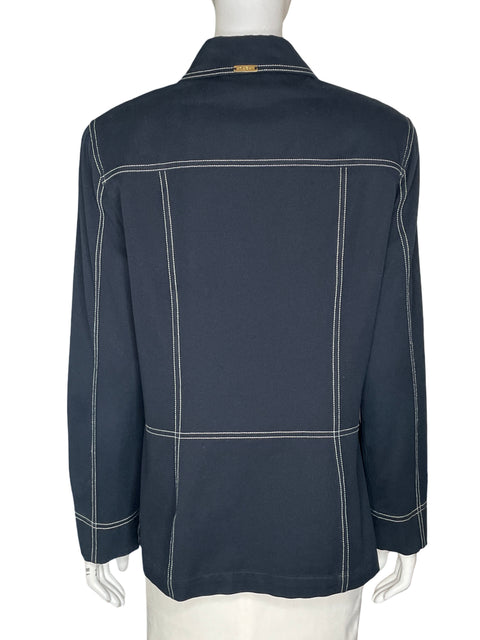 Chaqueta St. John Sport By Marie Gray Denim Azul - Talla S