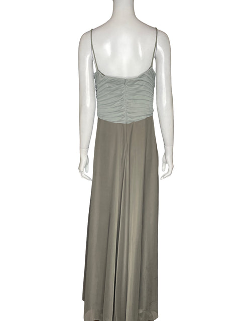 Vestido De Fiesta Alex Maxi Fluido Verde - Talla 14