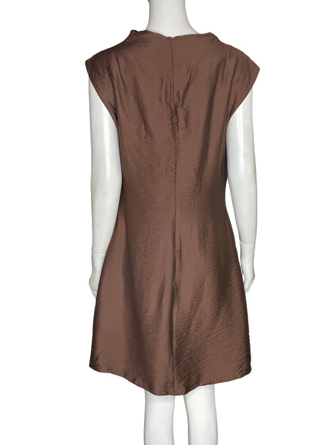 Vestido Mango Midi Marrón - Talla L
