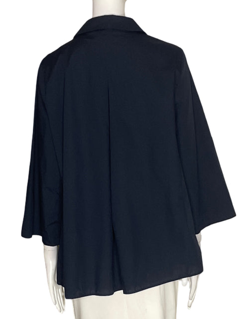 Camisa Zara Manga corta Asimétrico Negro - Talla M