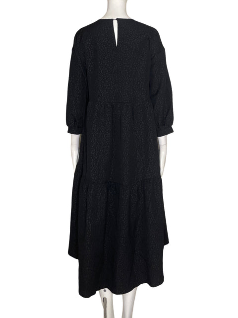 Vestido Zara Manga larga Maxi Negro - Talla XS