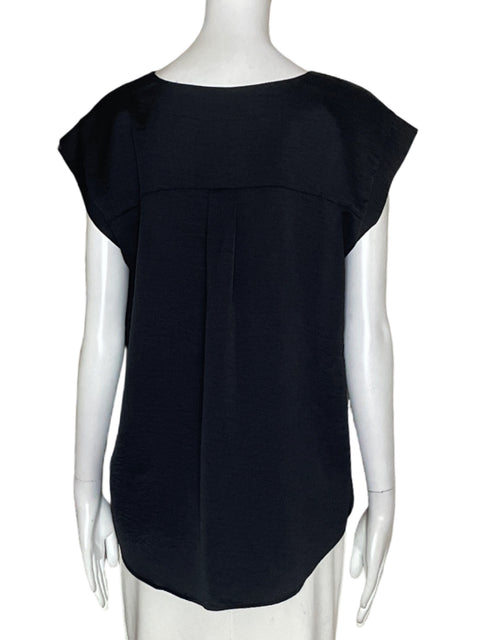 Blusa Loft Texturizado Sin mangas Negro - Talla M