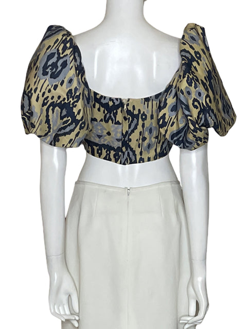 Top Padova de Algodón Estampado Blanco - Talla S