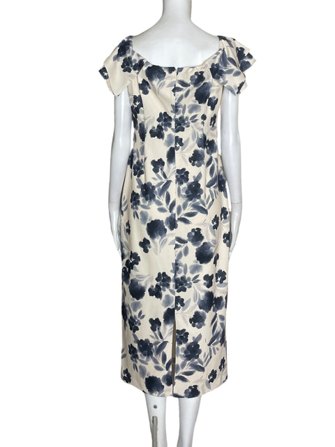Vestido Alexia Admor Midi Ruchas Azul - Talla M