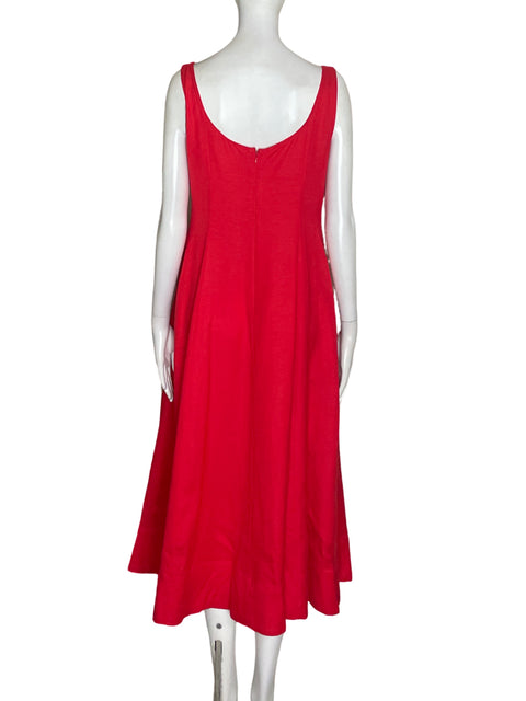 Vestido Astr The Label Liso Tiras Rojo - Talla M