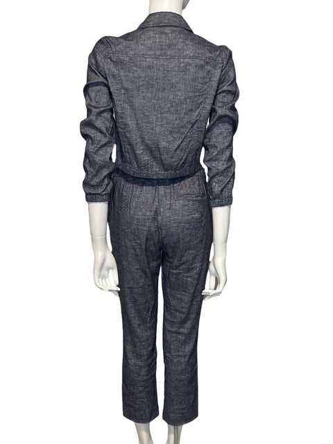 Conjunto Theory de Lino Liso Azul - Talla 2