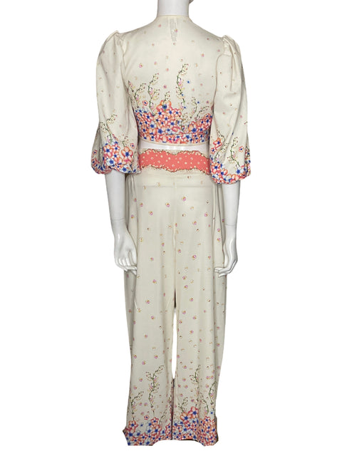 Conjunto Revolve By Agua Bendita Estampado Rosado - Talla S