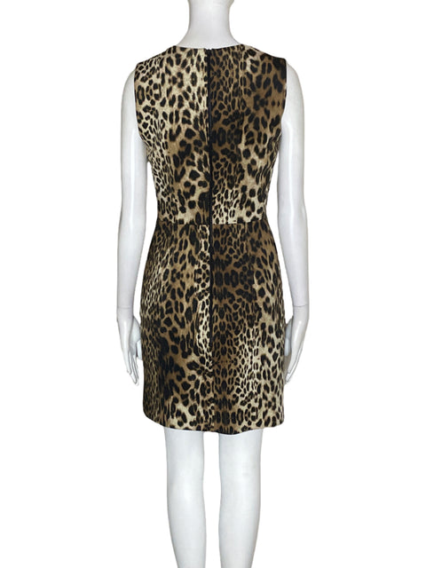 Vestido Pedro Del Hierro Estampado Mini Marron - Talla 2