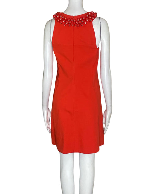 Vestido Diane Von Furstenberg Liso Sin mangas Naranja - Talla 0