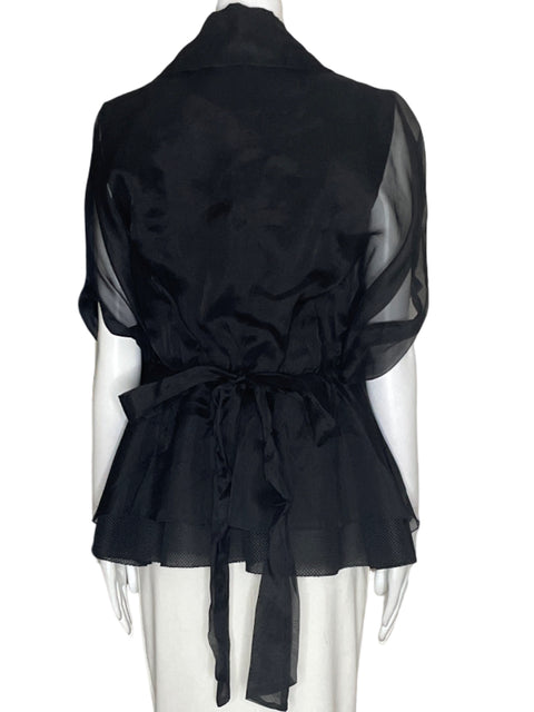 Blazer Mangano Abullonado Cuello v Negro - Talla 46