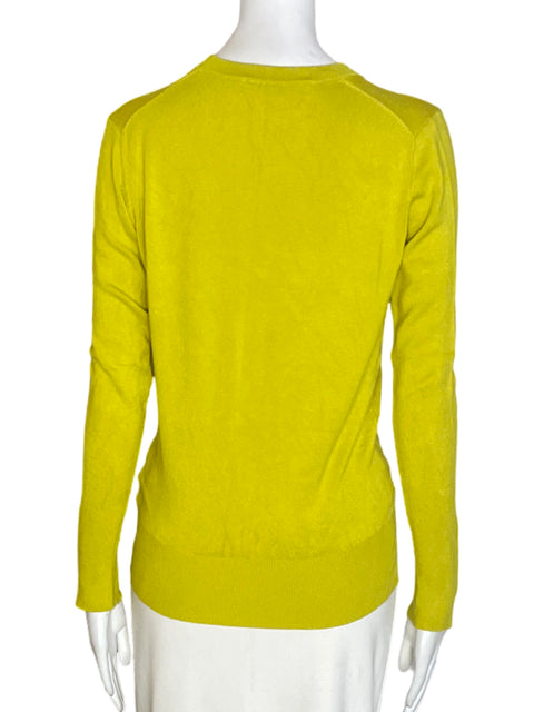 Abrigo Zara de Algodón Cuello redondo Manga larga Verde - Talla M