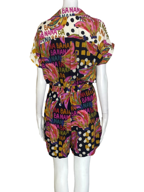 Romper Farm de Viscosa Manga corta Estampado Rosado - Talla M