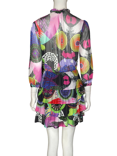 Vestido Desigual Vuelos Morado - Talla M