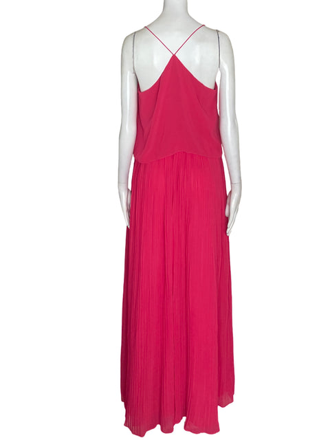 Vestido Massimo Dutti Maxi Plisado Rosado - Talla 8