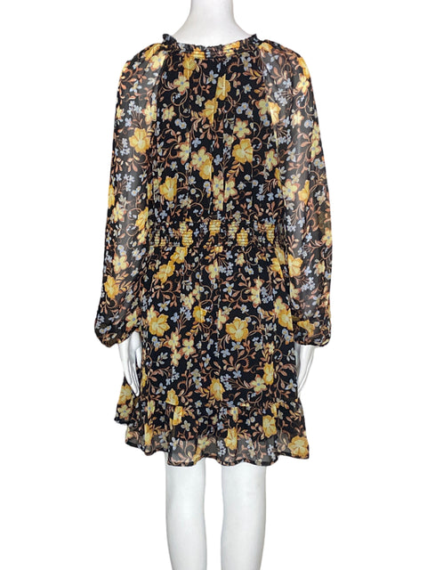 Vestido Old Navy Estampado Manga larga Amarillo - Talla M