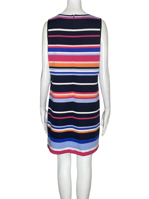 Vestido Maggy London Rayas Sin mangas Negro - Talla 8