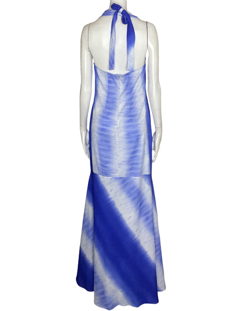 Vestido Tesoro Tps Halter Maxi Azul - Talla S