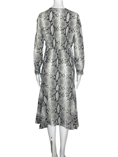 Vestido Dixie Animal print Ruchas Marrón - Talla S