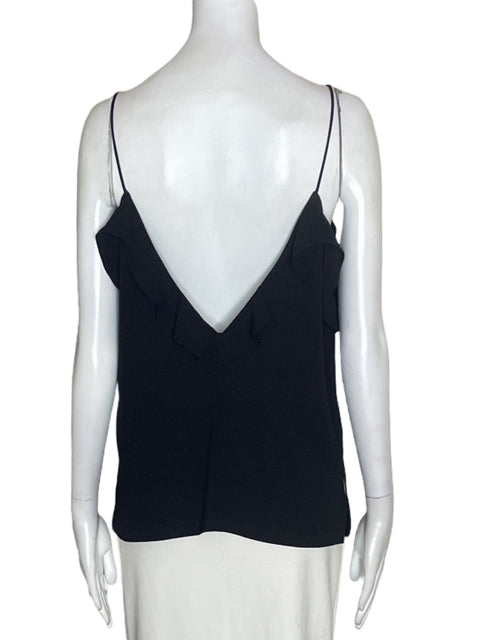 Blusa Zara Tiras Suelto Negro - Talla L