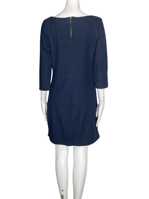 Vestido Old Navy de Algodón Midi Suelto Azul - Talla M