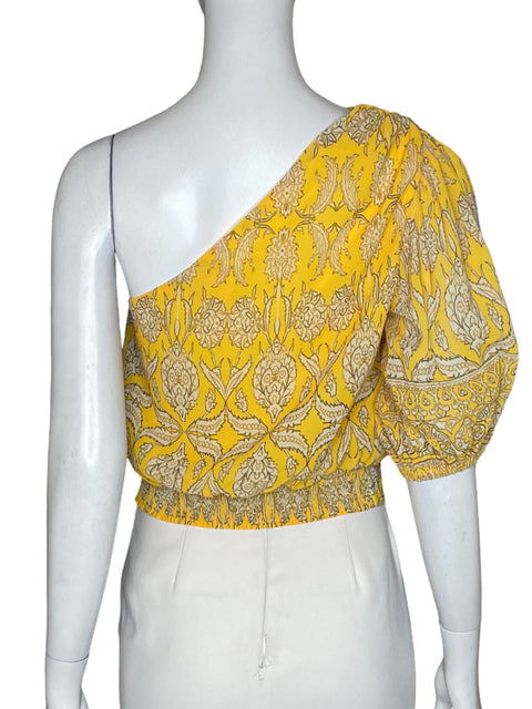 Blusa Flying Tomato Off-shoulder Estampado Amarillo - Talla S