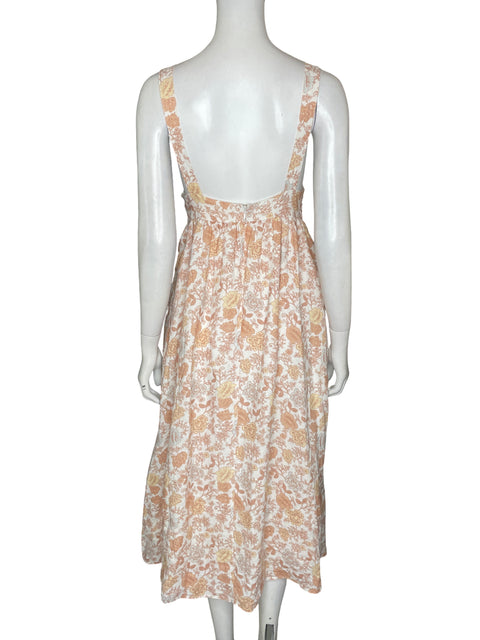 Vestido Sancia Estampado Floral Naranja - Talla S