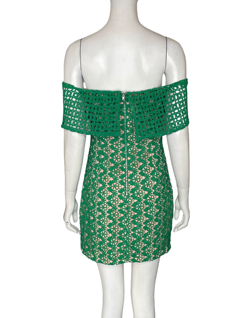 Vestido Endless Rose Midi Off-shoulder Verde - Talla S