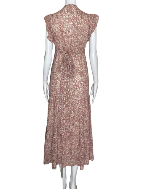 Vestido Gold & Silver Estampado Cruzado Rojo - Talla 2
