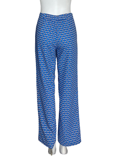 Pantalón Clp Estampado Recto Azul - Talla S