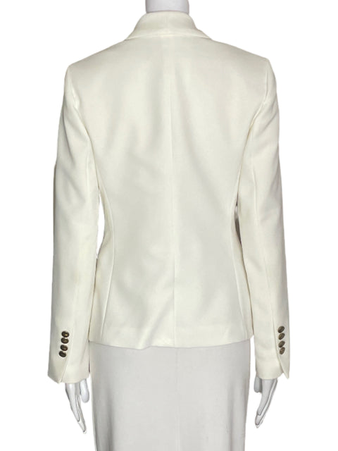 Blazer Bcbg Maxazria Abierto Manga larga Blanco - Talla XS