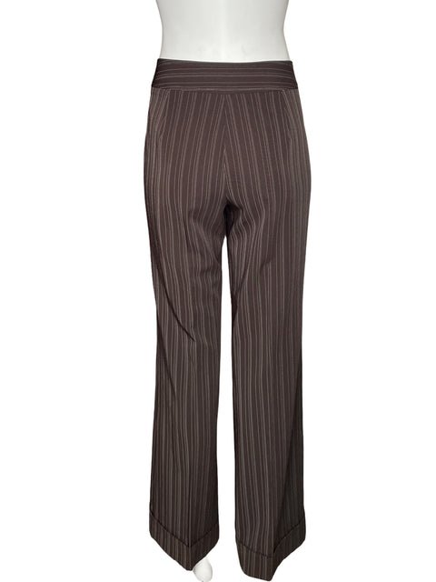 Pantalón Armi Rayas Palazzo Marrón - Talla 10
