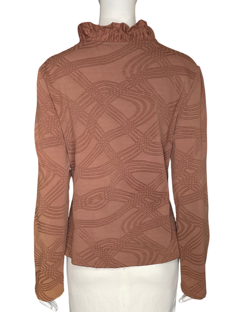 Blusa Ravel Manga larga Vuelos Marrón - Talla L