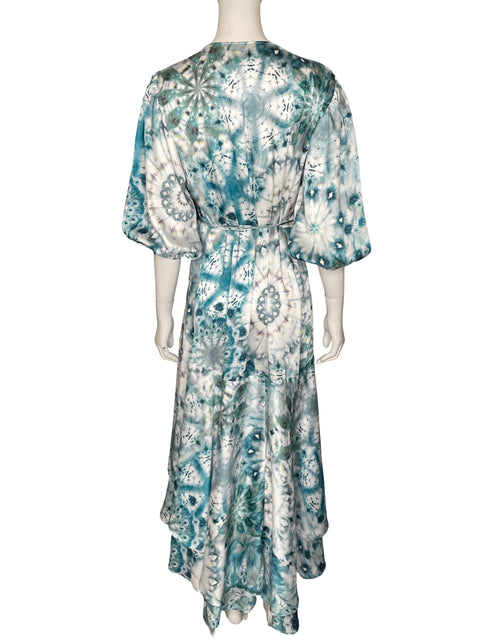 Vestido Alexis Mangas abullonadas Azul - Talla L