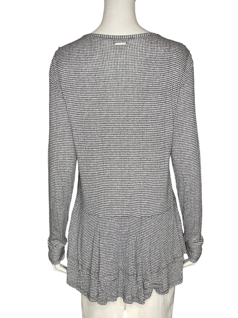 Blusa Michael Kors de Viscosa Manga larga Estampado Negro - Talla M