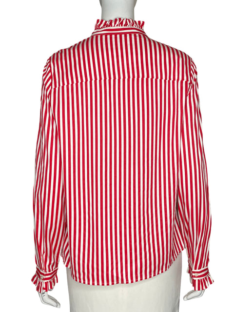 Blusa Vero Moda de Viscosa Manga larga Rayas Rojo - Talla M