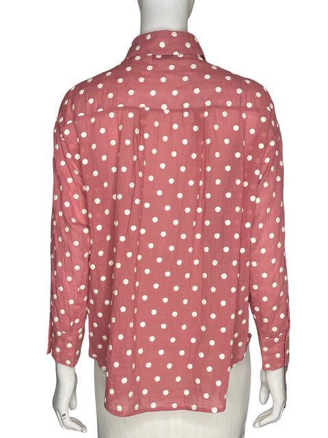 Blusa Zara Manga larga Bordado Rosado - Talla S