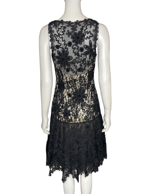 Vestido De Fiesta Princess By Dela-jo Encaje Negro - Talla 8