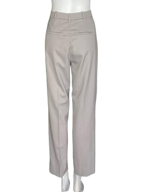 Pantalón Los Ángeles Etelier Recto Wide-leg Beige - Talla 2