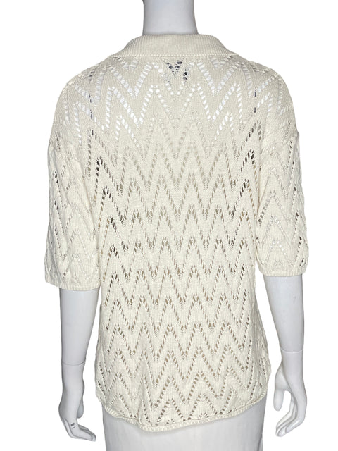 Blusa Bdg de Algodón Punto Beige - Talla S